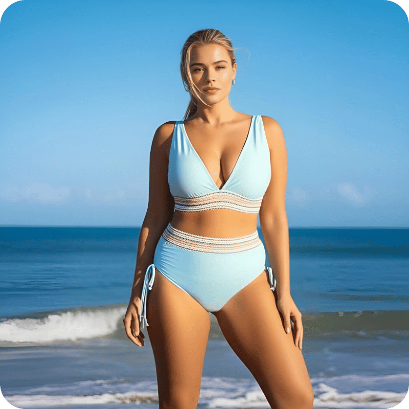 Themis - Bikini taille haute effet sculptant