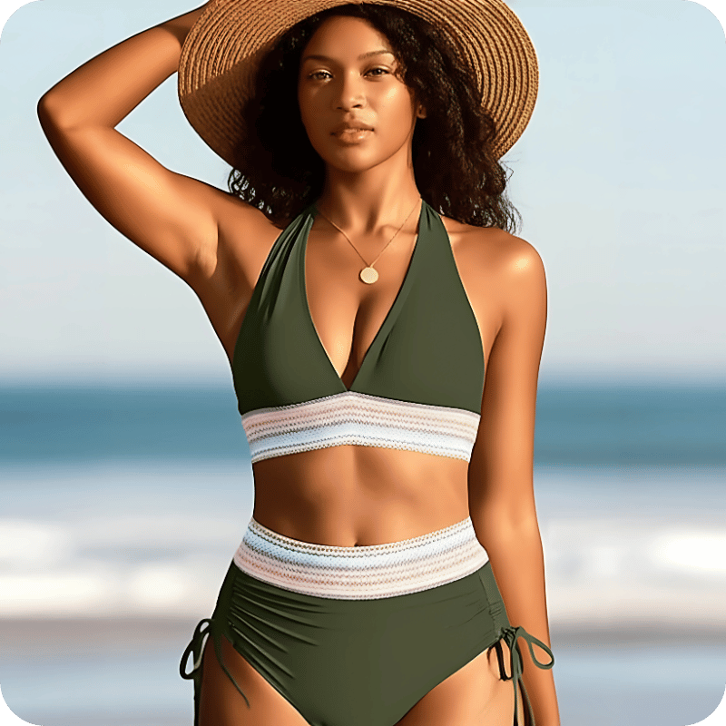 Themis - Bikini taille haute effet sculptant