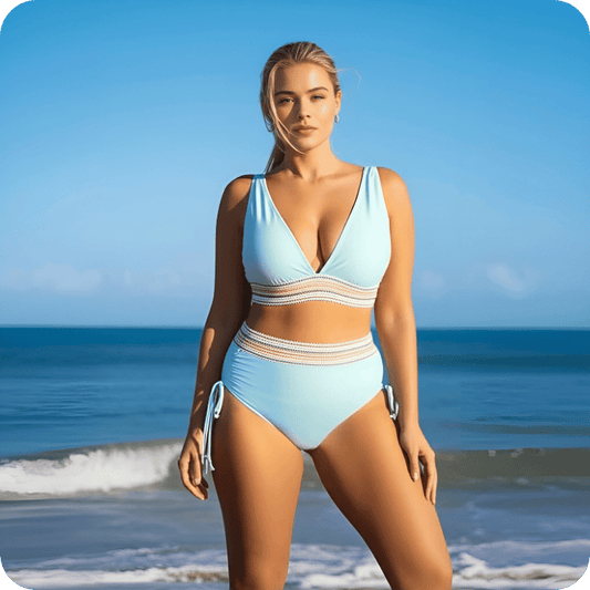 Themis - Bikini taille haute effet sculptant